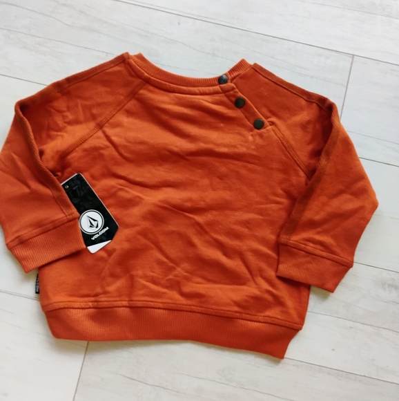 VOLCOM NEW Baby Retro Crewneck Sweatshirt & Denim Pants - Picture 5 of 16